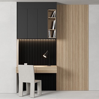 Modern bookcase 3d model