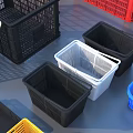 Colorful Plastic Storage Baskets And Containers In Various Sizes For Household Organization
