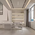 Modern Duplex Living Room Interior With Chandelier High Ceiling And Large Windows