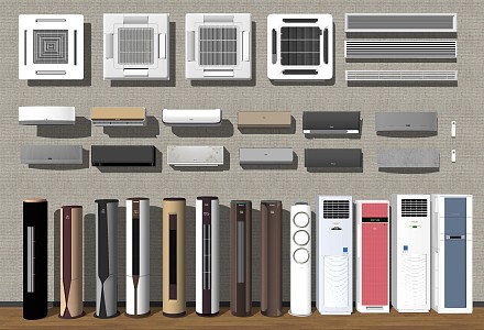 Modern air conditioning air conditioning port 3d model