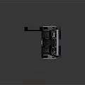 Advanced Spacecraft Metallic Module With Open Door And Internal Components