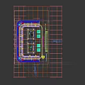 Modern KTV Interior With Neon Lights Comfortable Seats Large Screen And Microphone