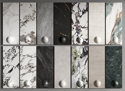 Stone Wall Panel Marble Background Wall Tile Wall Trim Panel 3d model