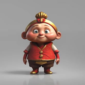 Cartoon character anime corner color blind box doll toy 3d model