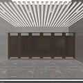 Modern Spacious Reception Area With Service Room Cashier Room Elevators And Large Windows