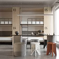 Modern Hotel Room With Wooden Bunk Beds And Minimalist Interior Design Elements
