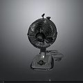 Vintage Metal Electric Fan With Classic Design And Stable Base Structure Details