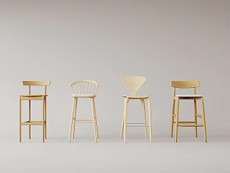 Nordic Bar Chair 3d model