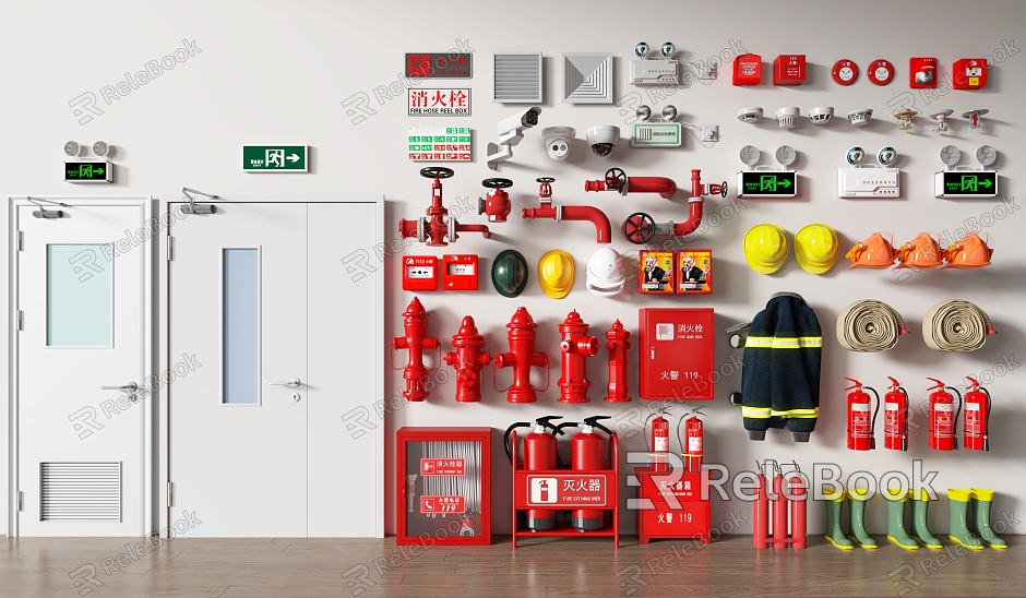 fire hydrant fire equipment fire equipment fire extinguisher emergency lighting alarm fire door model