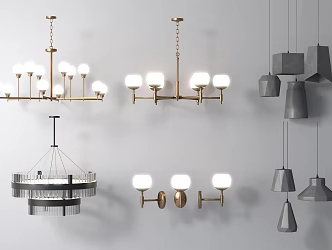 Light Luxury Chandelier 3d model