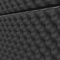 Non Slip Black Diamond Pattern Rubber Mat For Home And Kitchen Use