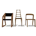 Modern Wooden Leisure Chairs With Various Backrest Designs And Sleek Lines