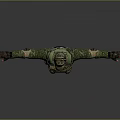 Game Movie Character In Camouflage Uniform With Tactical Vest Helmet Knee Pads And Arms Outstretched