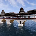 Tujia Rain Bridge 3d model