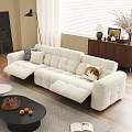 Sofa coffee table combination 3d model