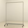 Clothing Store Clothes Racks With Metal Frames And Various Styles 3d model
