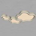 White Cloud Shaped Ceiling Lights Bright Illuminated for Kids Room Decor 3d model
