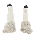 Elegant Strapless White Dress With Sequined Top And Ruffled Layered Skirt Bow Detail