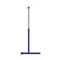 Blue Base Sports Hurdle With Red And White Horizontal Bar For Training 3d model