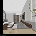 Hotel Guest Room Modern Chinese Style With Wooden Bed Nightstands Table Lamp And Rug