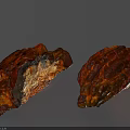 Natural Rockery Stones With Red And Brown Textured Surfaces And Unique Rugged Shapes