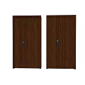 Modern child door smart lock security door 3d model
