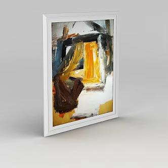 Oil Painting Decoration Hanging Painting 3d model