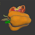 Fresh Ripe Bell Peppers And Chili Peppers With Vibrant Colors On Dark Background