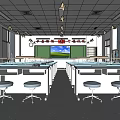 Laboratory dissection room single-layer laboratory 3d model