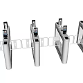Modern Gate Machine Face Recognition Gate 3d model