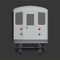 Blue And White Sleek Train Carriage With Multiple Windows On Reflective Surface