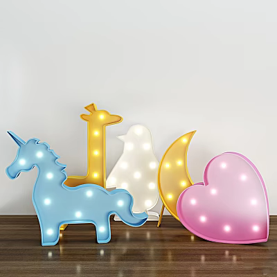 Modern decorative lights indoor lights atmosphere lights children's toys 3d model