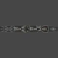 Powerful Naval Battleship Weapon Featuring Main Turrets and Military Deck Structure