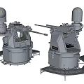 Close Artillery MK38 3d model