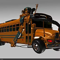 Fun Electric Toy School Bus with Mechanical Arm and Interactive Features for Kids