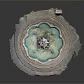 Ornate Classical Fountain With Tiered Structure Water Basin And Intricate Carvings