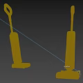 Modern White Floor Cleaning Tools With Long Handle And Efficient Brush Heads