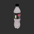 Pepsi Zero Sugar Bottle With White Body And Black Cap Design