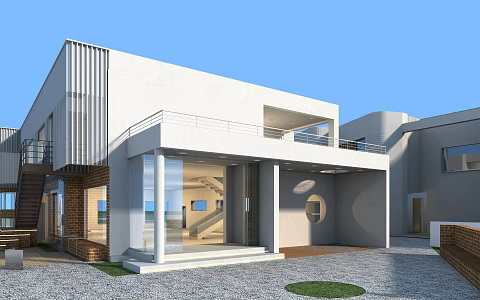 modern architecture 3d model