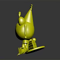 Modern game character cartoon frog animation frog 3d model