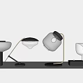 Modern Table Lamp Metal Glass Table Lamp 3d model