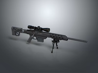 modern gun sniper rifle semi-automatic rifle 3d model modern gun sniper rifle semi-automatic rifle 3d model