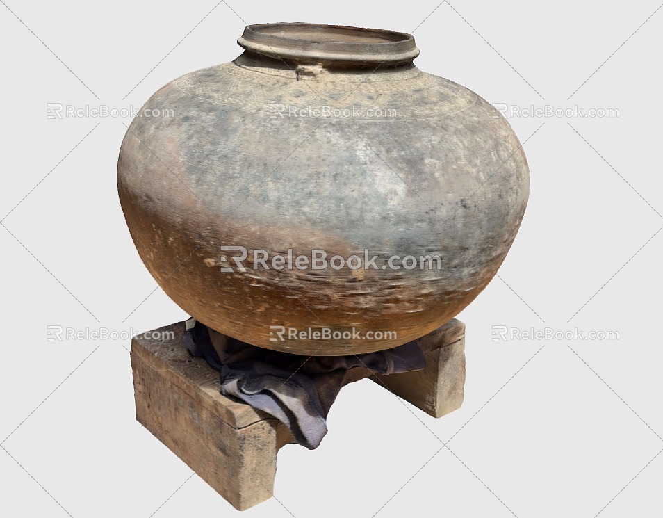 Coil Jar Pottery Jar 3d model