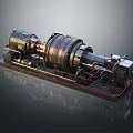Advanced Industrial Machinery System With Cylindrical Body And Metal Components