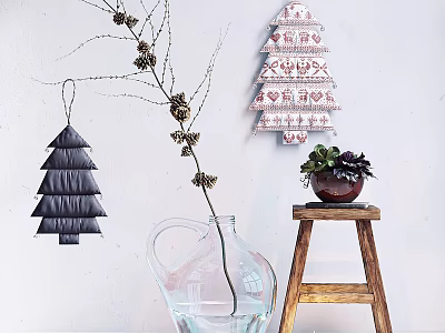 Modern Christmas decoration 3d model