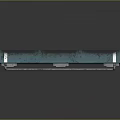 Industrial Teal Metal Component Featuring Panel Design EM001 Model And Vent Openings