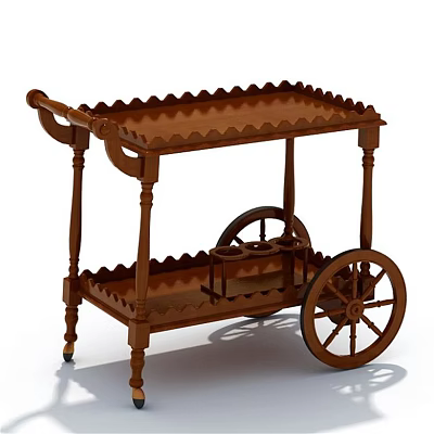 Indoor Furniture European-style Furniture European-style Dining Car 3d model