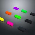Assorted Color Silicone Grip Strengtheners With Textured Surface For Fitness Training