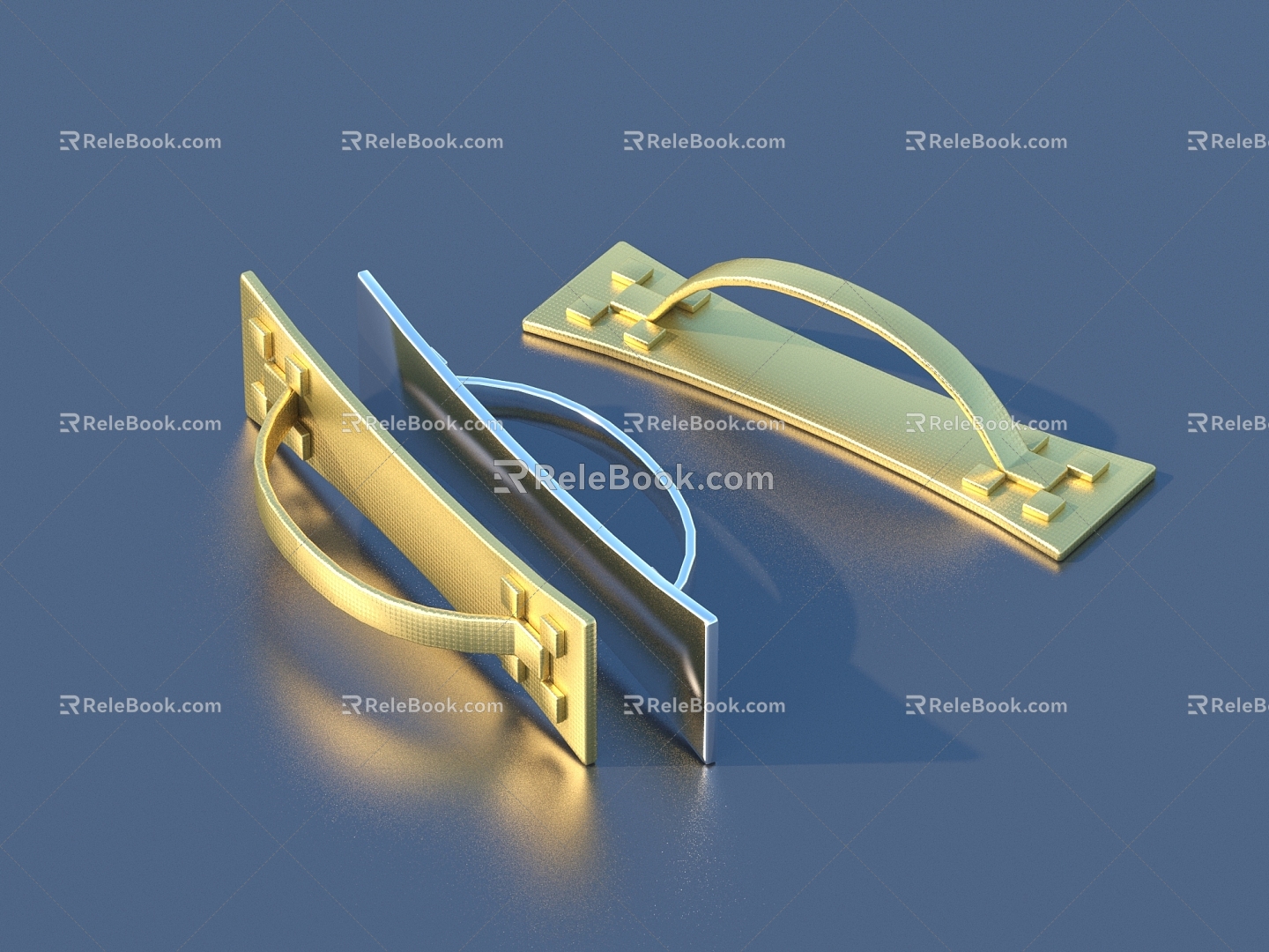 Door handle hardware 3d model