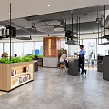 Modern Conference Room Interior With Large Meeting Table Chairs Projection Screen And Glass Wall